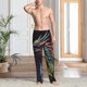 thumbnail image 2 of Balery Dragon with Colorful Tail Pantalones de pijama para hombre, pijama ultraligero, pantalón de descanso-X-Large, 2 of 6