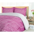 thumbnail image 5 of Ambesonne Modern Duvet Cover Sets, Brick Wall Scene Backdrop, 2-King, Magenta, 5 of 7