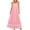 Pink, variant on YuXingFu Wedding Guest Dresses for Women Maxi Crew Neck Plus Size Womens Dress Sleeveless for Beach Long Casual Summer White S