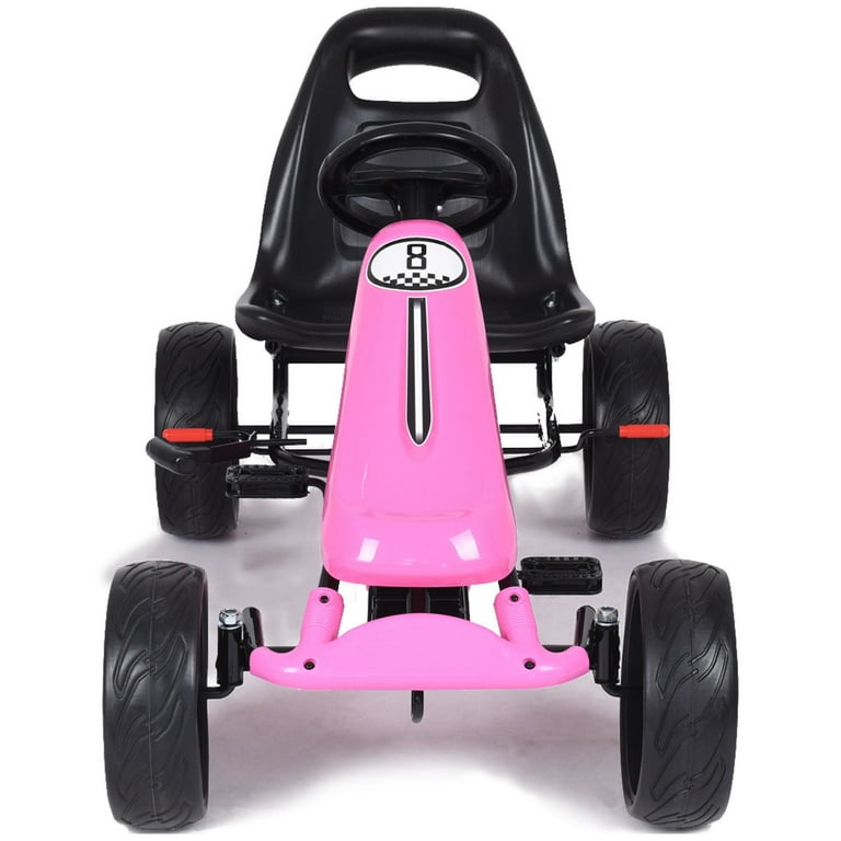 Children's Go Kart Ride On Car, Pedal Powered 4 Wheel Racer Children's Go Kart Ride On Car, Pedal Powered 4 Wheel Racer