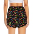 thumbnail image 2 of Lsque Berries Printed Women's Running Shorts with Liner Pockets,Elastic Quick Dry Workout Athletic Gym Yoga Shorts,Womens High Waist Shorts-X-Large, 2 of 9