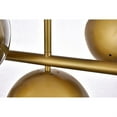 thumbnail image 4 of Eclipse 7 Lights Brass Pendant With Clear Glass, 4 of 5