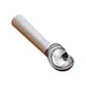 thumbnail image 3 of Bola De Helado Cuchara para helado calentada con cabezal de acero inoxidable y mango impermeable. Diseño autoderretible para servir y dar forma fácilmente. Pieza única blanca. Rkxzt, 3 of 9