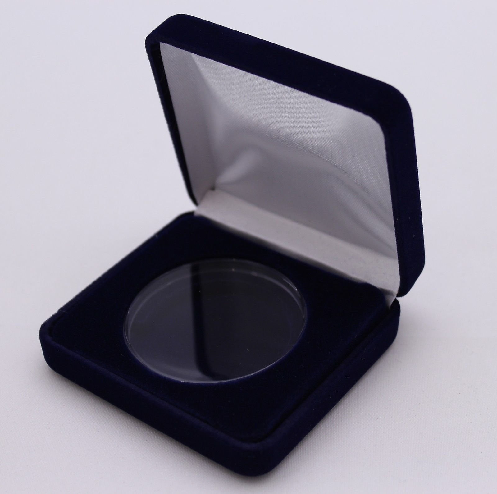 (1) Black Leatherette Coin Display Box Presentation Case for a Single ...