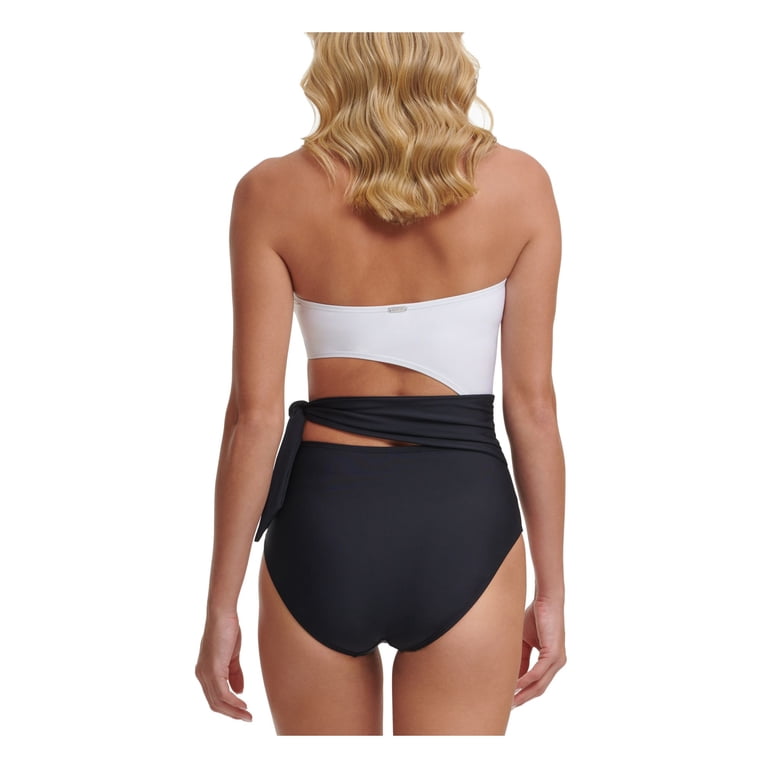dkny color block swimsuit