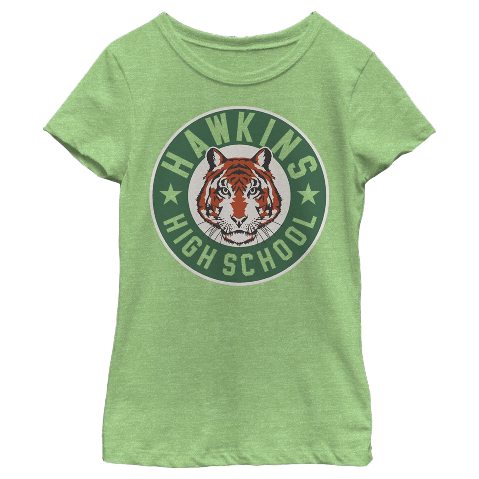 T-shirt Stranger Things Hawkins High Tiger – Mascotte Officielle, Coupe Classique, Licence Netflix