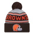 thumbnail image 1 of Gorro de Punto con Puño y Pompon Marrón de New Era Cleveland Browns, 1 of 2