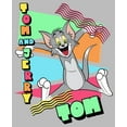 thumbnail image 2 of Girl's Tom and Jerry Just Retro Tom  Graphic Tee Athletic Heather X Large, 2 of 5