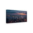 thumbnail image 4 of Canvas Wall Art - Javier De La 'Sunrising Hong Kong' Wall Art for Living Room, Bedroom, or Office D?cor by Trademark Fine Art - 19 x 10 Inches, 4 of 4