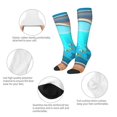 thumbnail image 2 of Bixox Underwater Aquarium Arches Patterned Men's and Women's Knee Socks High Socks Outdoor Sports Socks, 2 of 5