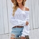 thumbnail image 4 of Suéter de punto con patrón de corazón y cuello en V para mujer, suéter informal de talla grande para otoño e invierno, 4 of 8