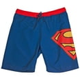 thumbnail image 1 of Superman Symbol Blue with Red Waistband Board Shorts-Large (36-38), 1 of 5