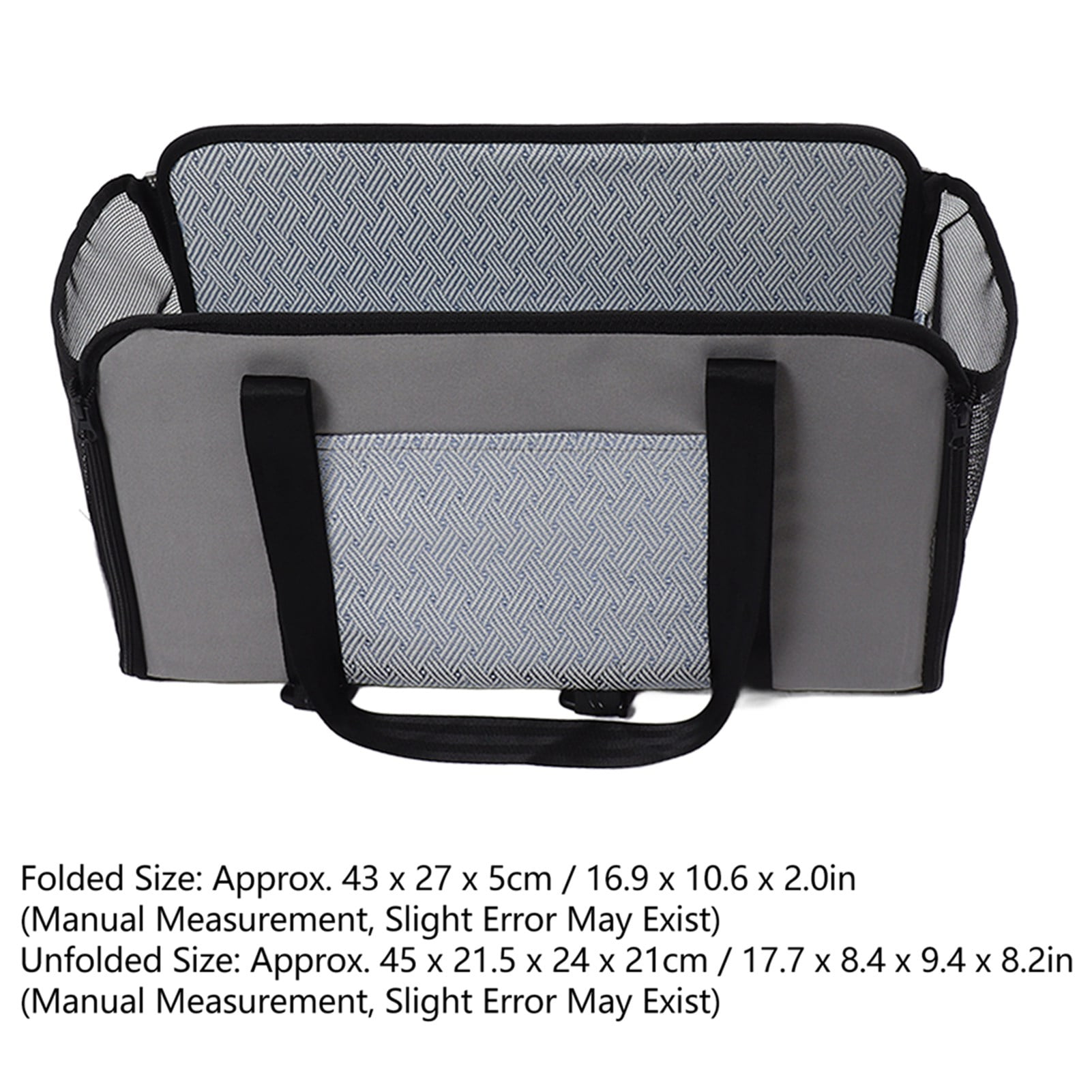 M Buder Dog Car Basket High Strength 600DPU Polyester Portable Pet Booster Seat Travel Chair for Cat Puppy, 17.7 inches / 45 cm