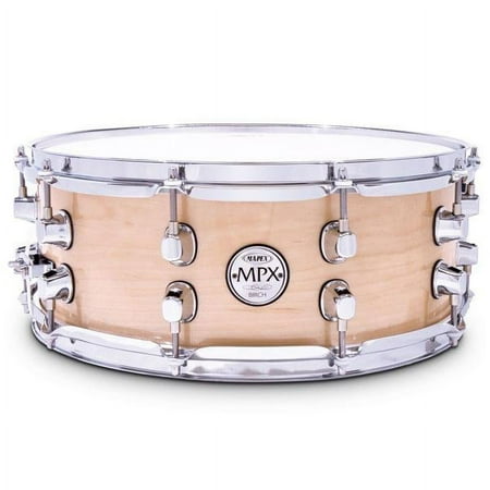 Mapex MPX Series Birch Snare Drum - Gloss Natural Finish - 14" x 5.5"