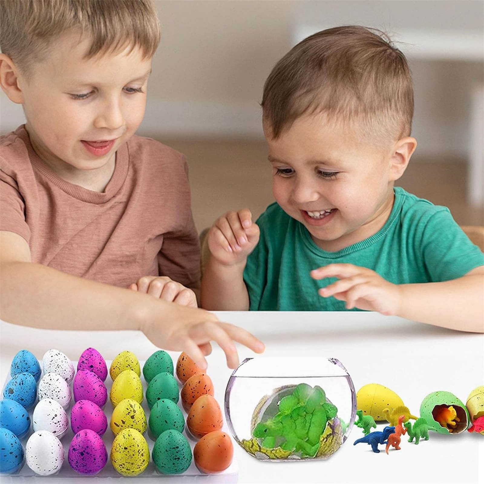 Hatching Dinosaur Eggs 36 Pack, Magic Grow in Water Toys, Easter Egg Fillers & Basket Stuffers, Classroom Prizes, Party Favors, Educational STEM Toys for Bo-ys & Gi-rls