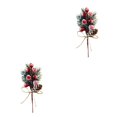 thumbnail image 3 of Advancent 2021 nueva rama de pino de nieve falsa de 17CM, decoración de Navidad de plástico, rama de pino de nieve Artificial DIY, novedad de 2021 Type1 NO1 Advancent CBP041761, 3 of 6