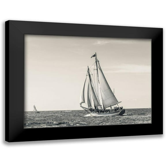 Delimont, Danita 14x12 Black Modern Framed Museum Art Print Titled - Ocean Schooner