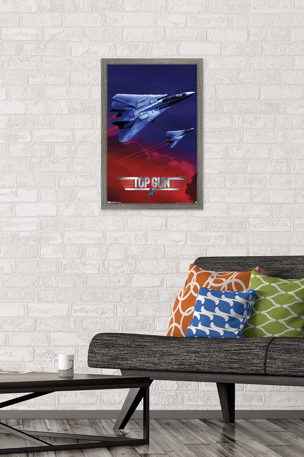 Top Gun - Wingman Wall Poster, 14.725" x 22.375" Framed