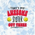 thumbnail image 4 of Inktastic That's My Awesome Sister out There with Softballs Boys or Girls Baby Bodysuit, 4 of 5