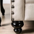 thumbnail image 3 of Furniture of America Felicity Chenille Upholstered Sofa in Light Brown, 3 of 6