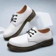 thumbnail image 4 of Zapatos de lujo de estilo británico para exteriores, zapatos Oxford de fondo grueso, zapatos de seguridad con cordones, suela de tendón de ternera, zapatos de trabajo informales, 4 of 5