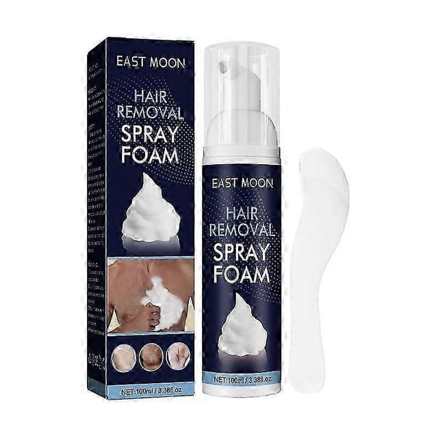 East Moon Men's Hair Removal Foam Spray Leg Armpit Chest Hair Gentle Clean Fast Hair Removal Spray -