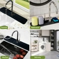 thumbnail image 7 of BTideas Kitchen Sink Splash Guard, Silicone Splash Mat, 24" Kitchen Sink Organizer, Black, 7 of 7