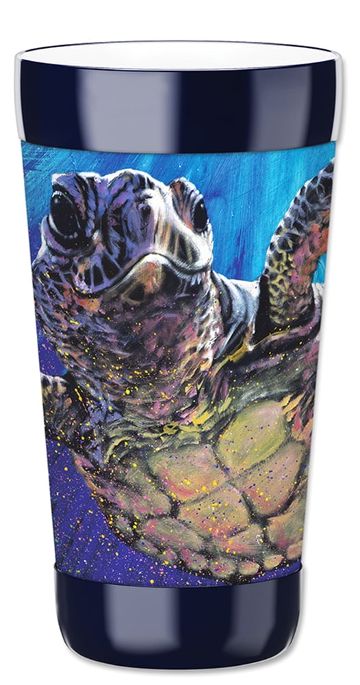 Mugzie 16Ounce Tumbler Drink Cup with Removable Insulated Wetsuit