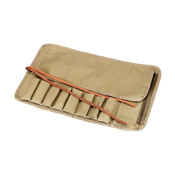 Bolsa enrollable de 8 compartimentos para herramientas, organizador resistente para herramientas de ferretería, destornilladores, herramientas para