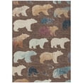 thumbnail image 2 of Addison Rugs Chantille Indoor/Outdoor Transitional Lodge Chocolate Machine Washable Rectangle Rug, 9' x 12', 2 of 8