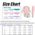 thumbnail image 7 of inlzdz Girls 3-Piece Swimsuit Long Sleeve Rashguard Shirt with Boyshort Pants Hawaiian Swimwear Bathing Suit Pink 8-10, 7 of 7