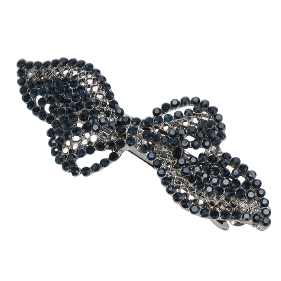 Unique Bargains Rhinestone Hair Barrettes Hairstyles Occasions Blue