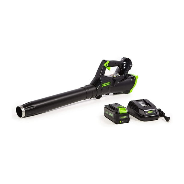 Greenworks 2410302 Cordless Brushless Leaf Blower with 3Ah Battery and