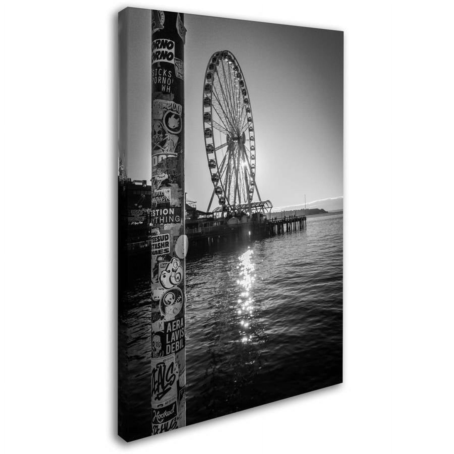 "Seattle's Waterfront" Canvas Art by Yale Gurney