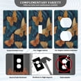 thumbnail image 3 of Light Switch Cover Switch Plate Outlet Cover Plug Cover for Electrical Toggle Switch Teal and Orange Butterflies, 3 of 6