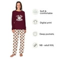 thumbnail image 2 of Tis The Season Football Matching Pajamas, American Football PJ Set For Sport Lover, Cotton And Poly Blend, 2 of 7