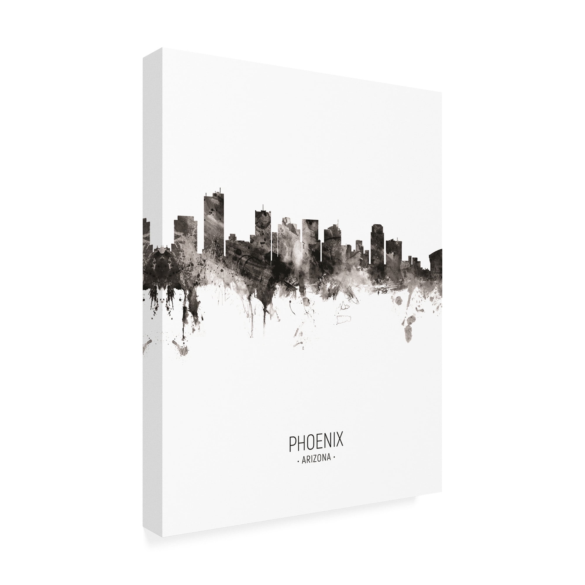 Trademark Fine Art 'Phoenix Arizona Skyline Portrait II' Canvas Art by Michael Tompsett