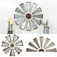 thumbnail image 2 of Iron Windmill Wall Decor for Farmhouse Home Metal Wall Art Ornaments Iron Hangings Decoration Unique Design, 2 of 7