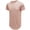 Pink, variant on Mens Shirts Summer Men Casual Solid Round Neck Popular Slim-type Sleeves T Shirt Blouse