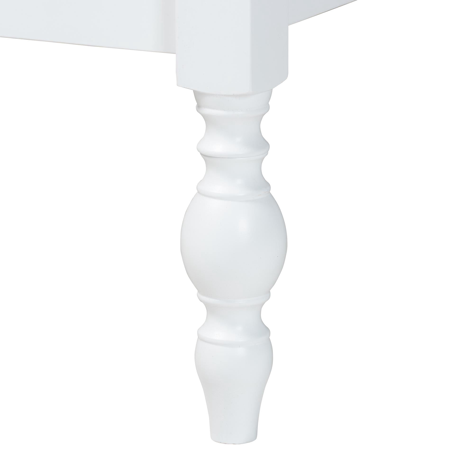 Baxton Studio Callison Farmhouse Platform Bed, Twin, White