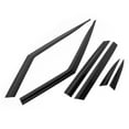 thumbnail image 3 of Fydun 6pcs Window Visor Deflector Rain Guard Vent Sun Rain Shade Deflector Car Refitting Accessories For Land Rover Range Velar 2018-ON , Black, 3 of 8