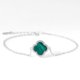 thumbnail image 1 of Pendientes Mujer En Forma De Corazón Plata De Ley 925 Moda De Fiesta Verde Amor Ágata Circón Pulsera Joyería Rojo Verde, 1 of 4