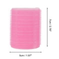 thumbnail image 4 of Rulos para Cabello Grandes y Duraderos de 2 Piezas para Mujeres 2.76"x1.97" Rosa, 4 of 6