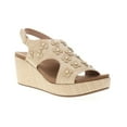 thumbnail image 2 of Corkys Womens Carley Raffia Floral Slingback Wedge  Casual Shoes, 2 of 5