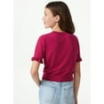 thumbnail image 3 of Free Assembly Girls Short Sleeve Ruffle Sweater, Sizes 4-18, 3 of 5