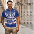 thumbnail image 6 of Aplkyhs 250th Anniversary Eagle Matching Golf Shirts for Couple Quarter Zip Couple Golf Matching Outfits Breathable Fabric Mens Hawaiian Shirt Keep Cool in Hot Weather Washable, 6 of 6