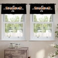thumbnail image 2 of LALILO Kitchen Curtain Valance Banner Happy Halloween Rod Pocket Window Curtain 52"x 18" Set of 2, 2 of 5
