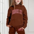 thumbnail image 2 of Child Toddler Boys Girls Long Sleeve Solid Warm Hoodie Pullover Tops Pants Kids Outfits Sweat Suit 3 year old girl clothes outfits for girls, 2 of 4