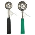thumbnail image 1 of Uxcell 2 Pcs Cookie Scoops, Ice Cream Scoop with Trigger for Baking Cookie Dough Rice Pudding Kitchen Gadget, Black, Green, 1 of 6