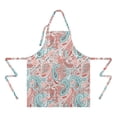 thumbnail image 2 of Pink Paisley and Floral Pattern Apron-Garden Aprons for Women with Pockets-Cotton Linen Waterproof Kitchen Cooking Gardening Aprons Adjustable for Kitchen,Cooking,BBQ and Salon 33x27 Inch, 2 of 7